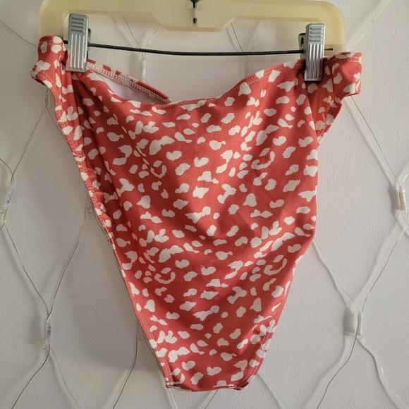 Unique 21 (2 Piece) Bikini Swimsuit / Apricot & White / Top 6 Bottom 8 - Picture 6 of 8